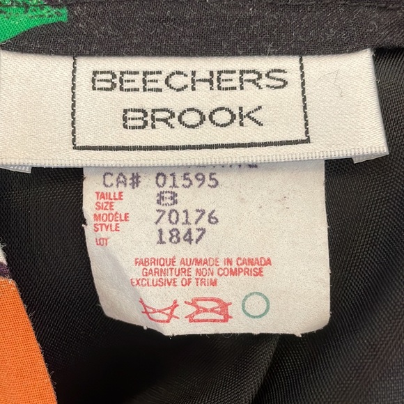 Vintage Beechers Brook High-Waisted Floral Skirt, sz 8 - Picture 9 of 13